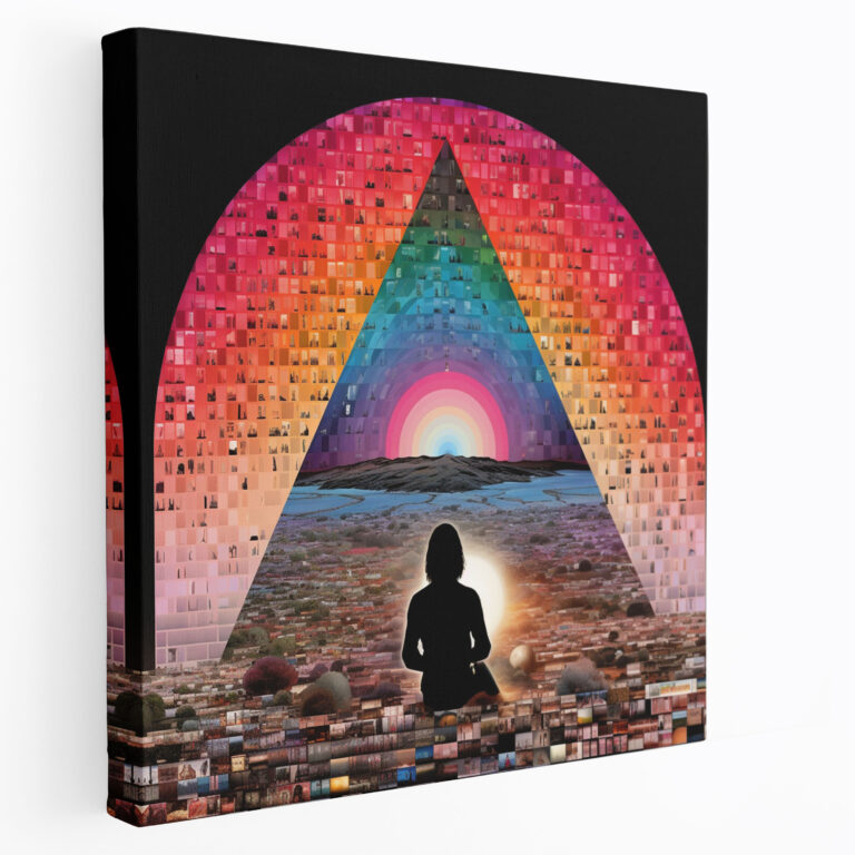 Pink Floyd Canvas Print - Album Cover Mosaic - Pink Floyd, Canvas Print, Canvas Wall Art, Canvas