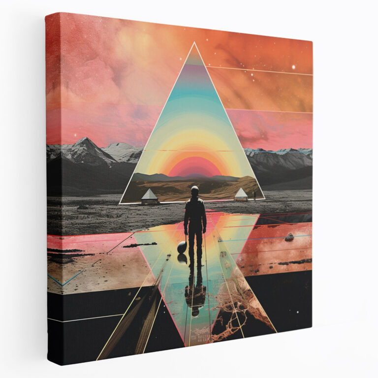 Pink Floyd Album Covers Collage Wall Art - Pink Floyd, Wall Decoration, Pink Floyd, Canvas Print