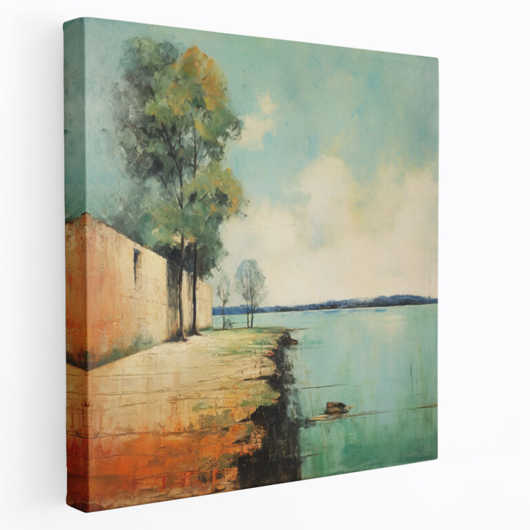 Pink Floyd Impressionist Landscape Canvas Print - Pink Floyd, Home Decoration, Pink Floyd, Canvas Print