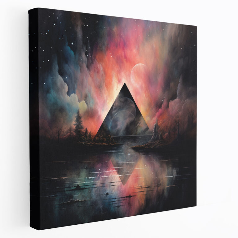 Pink Floyd Wall Art - Dark Side Of The Moon Watercolor - Pink Floyd, Home Decoration, Dreamy, Dark Side Of The Moon