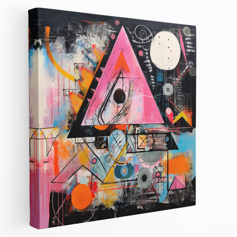 Pink Floyd Wall Art - Abstract Music Fusion - Pink Floyd, Colors, Home Decoration, Wall Art