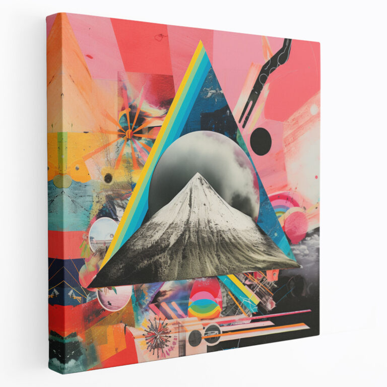 Pink Floyd Wall Art - Iconic Collage - Pink Floyd, Vibrant Colors, Canvas Wall Art, Wall Decoration