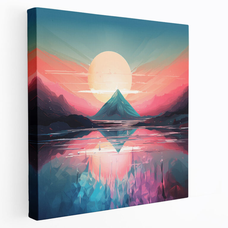 Pink Floyd Canvas Print - Ethereal Reflections - Pink Floyd, Abstract, Wall Art, Wish You Were Here