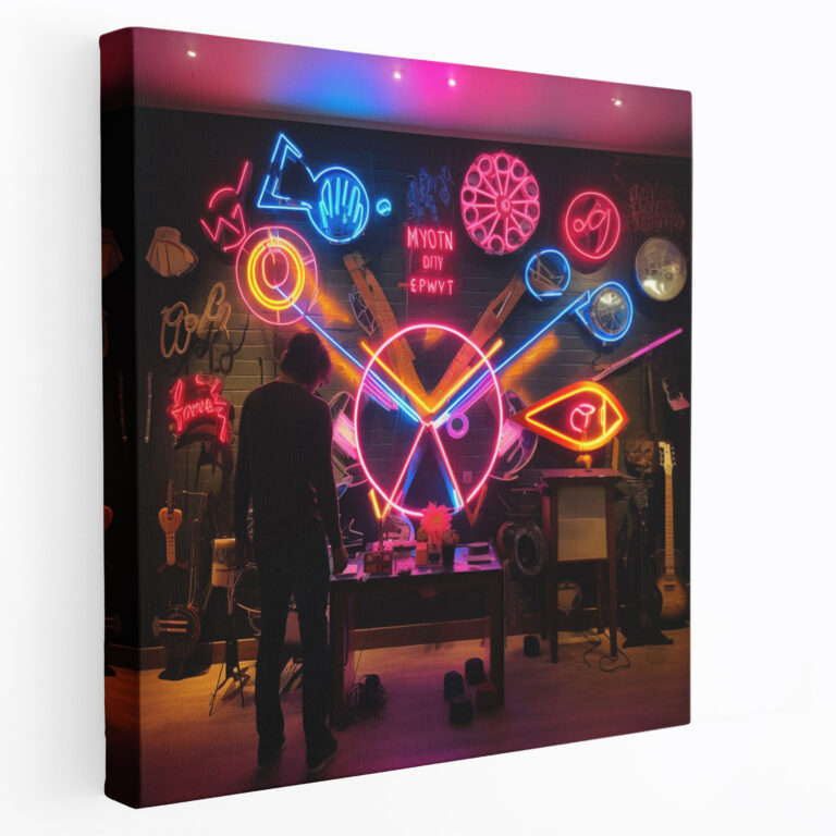 Pink Floyd Wall Art - Neon Lyrics - Pink Floyd, Lyrics, Home Decoration, Neon Light Installation Art