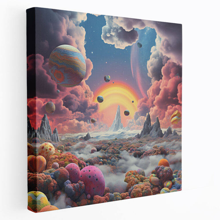 Pink Floyd Wall Art - Psychedelic Album Covers Canvas Print - Pink Floyd, Testament To Love, Wall Decoration, Psychedelic Cloud