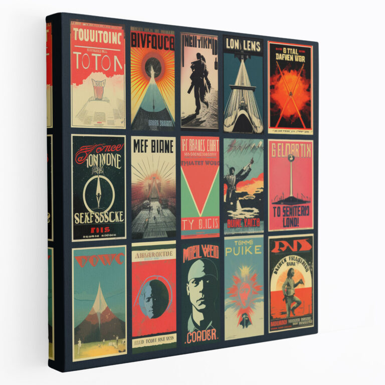 Pink Floyd Wall Decoration - Collage Of Vintage Concert Posters - Pink Floyd, Wall Art, Live Performances, Nostalgia