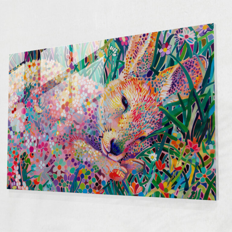Animal Meadow Pointillism Modern Art - Pointillism, Meadow, Pointillism, Home Decoration
