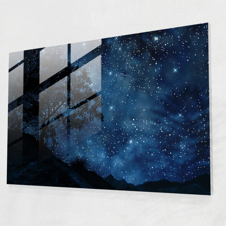 Starry Night Sky Pointillism Home Decoration - Pointillism, Home Decoration, Starry Night Sky, Pointillism