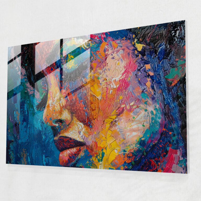 Bold Abstract Pointillism Wall Decoration - Pointillism, Pointillism, Wall Decoration, Glass Art