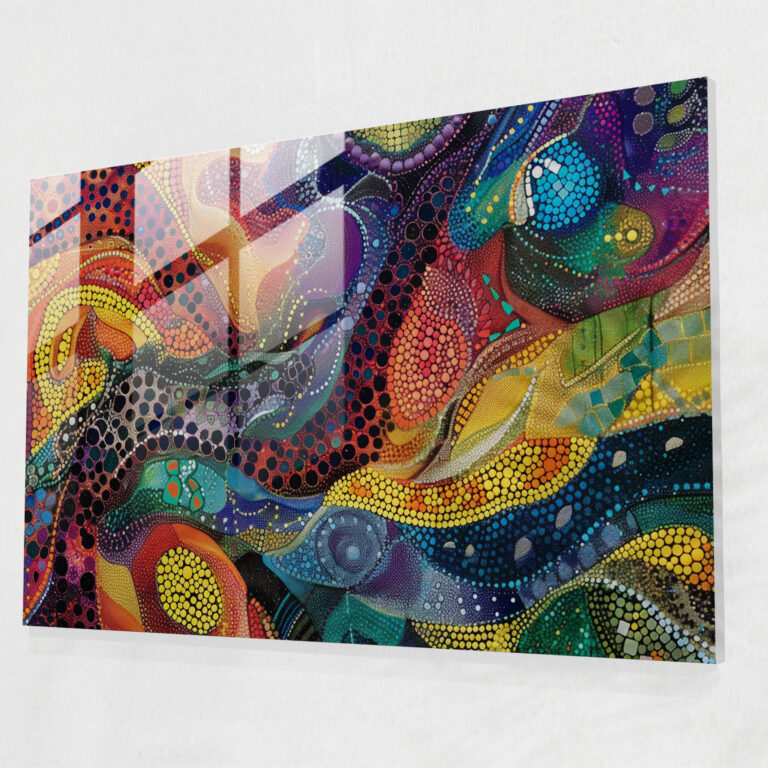 Mosaic Design Pointillism Modern Art - Pointillism, Pointillism, Home Decoration, Modern Art