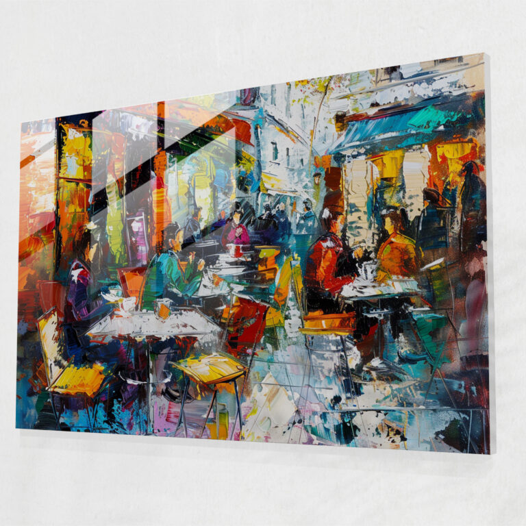 Post-Impressionism Glass Print - Urban Scene Glass Wall Art - Post-Impressionism, Modern Art, Glass Wall Art, Home Decoration