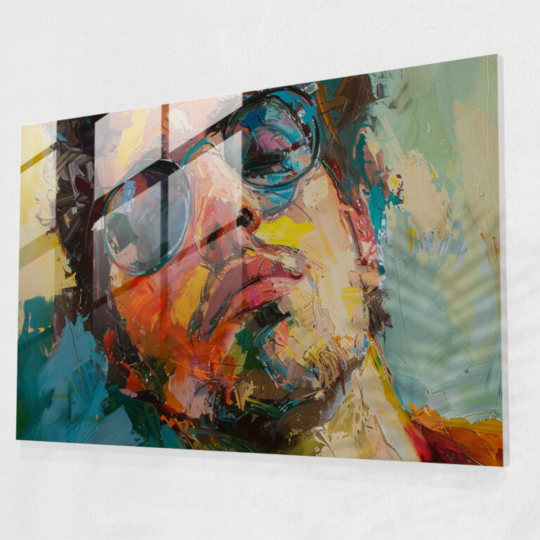 Post-Impressionism Glass Print - Individual Portraits Glass Wall Art - Post-Impressionism, Glass Wall Art, Glass Art, Post-Impressionism
