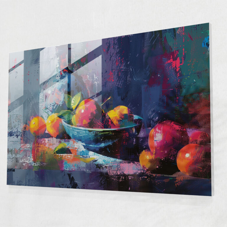 Bold Still Life Glass Print - Post-Impressionism, Wall Decoration, Post-Impressionism, Glass Print