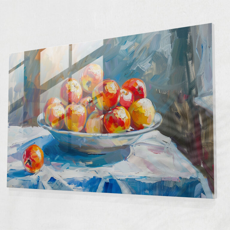Apples Galore Glass Print - Post-Impressionism, Wall Decoration, Home Decoration, Glass Art