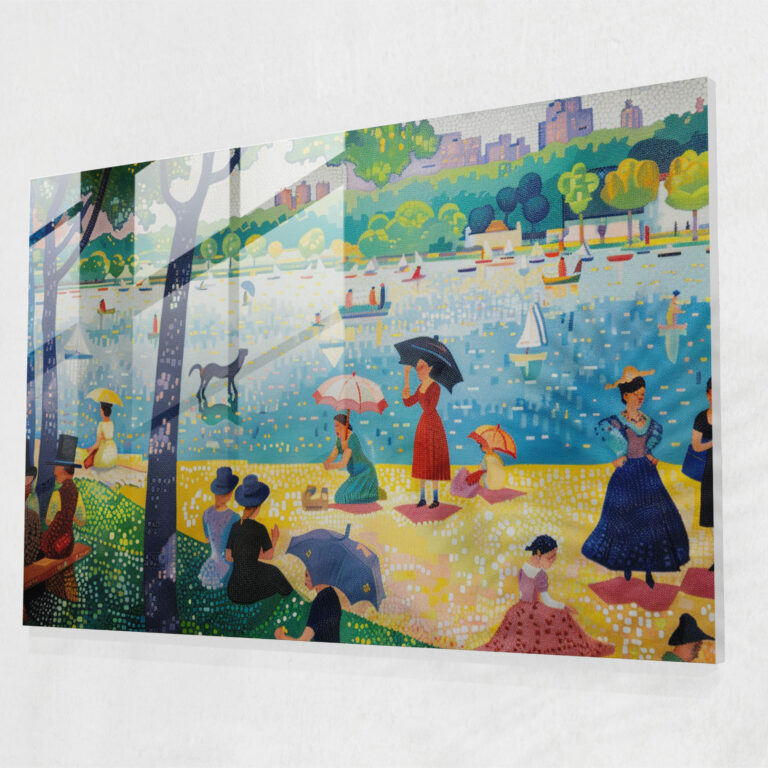 Post-Impressionism La Grande Jatte Glass Print - Post-Impressionism, Post-Impressionism, Home Decoration, Wall Decoration