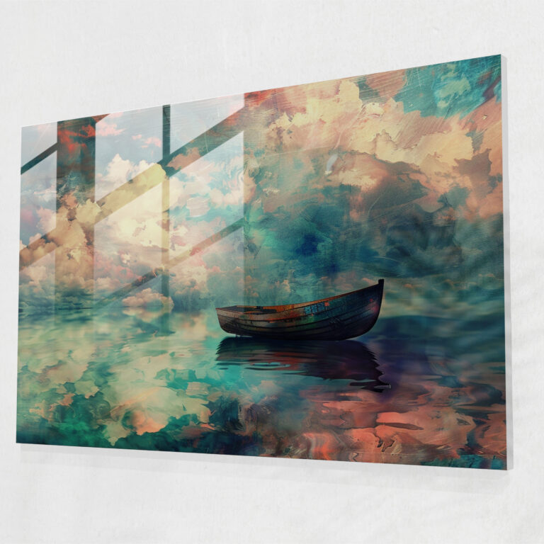 Post-Impressionism Home Decoration: Surreal Seascape - Post-Impressionism, Wall Decoration, Glass Art, Post-Impressionism