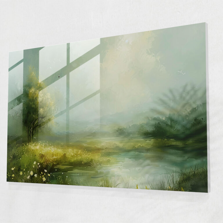 Post-Impressionism Landscape Glass Wall Art - Post-Impressionism, Modern Art, Glass Wall Art, Home Decoration