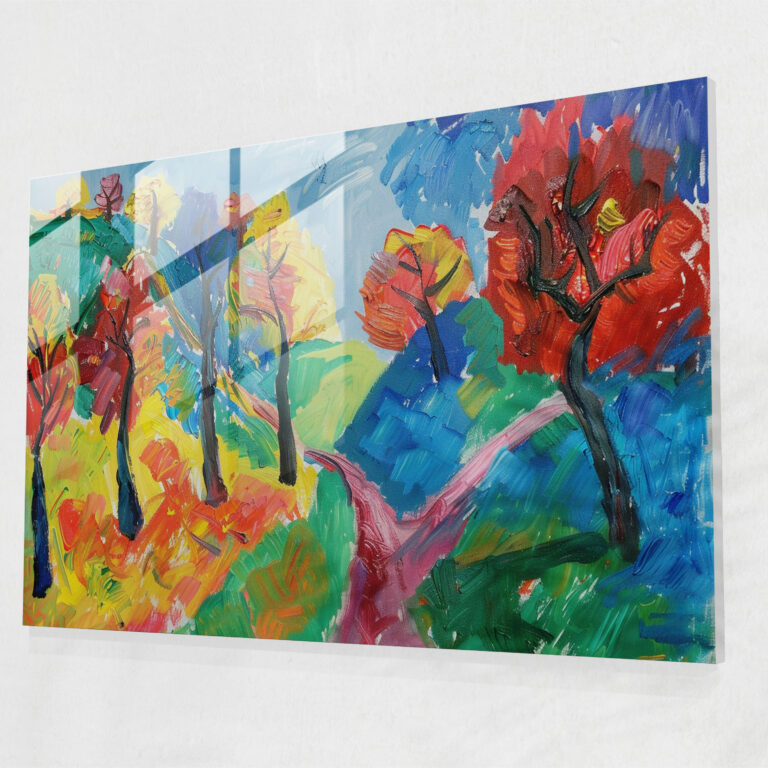 Post-Impressionism Landscape Glass Wall Art - Post-Impressionism, Modern Art, Home Decoration, Glass Art