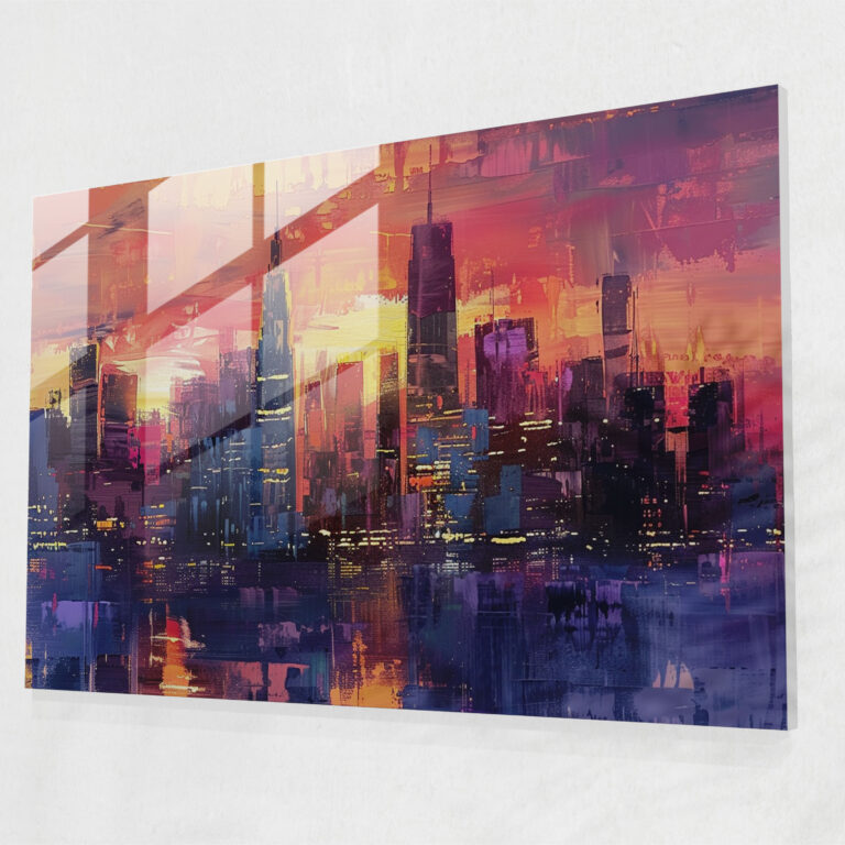 Post-Impressionism Cityscape Glass Print - Post-Impressionism, Glass Art, Wall Decoration, Home Decoration