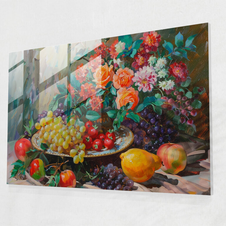 Post-Impressionism Still Life Glass Print - Post-Impressionism, Wall Decoration, Home Decoration, Modern Art