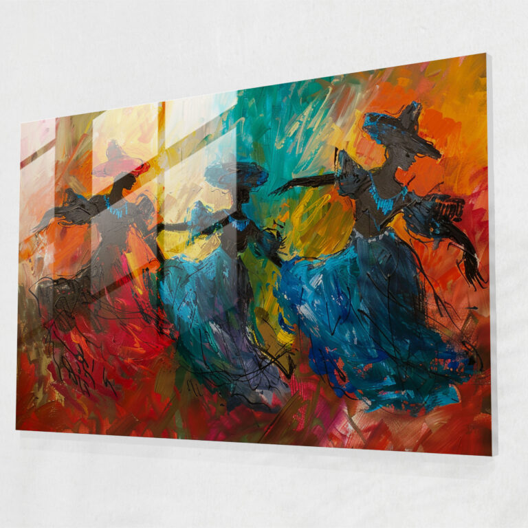 Cancan Girls Glass Print - Post-Impressionism, Wall Decoration, Home Decoration, Glass Print