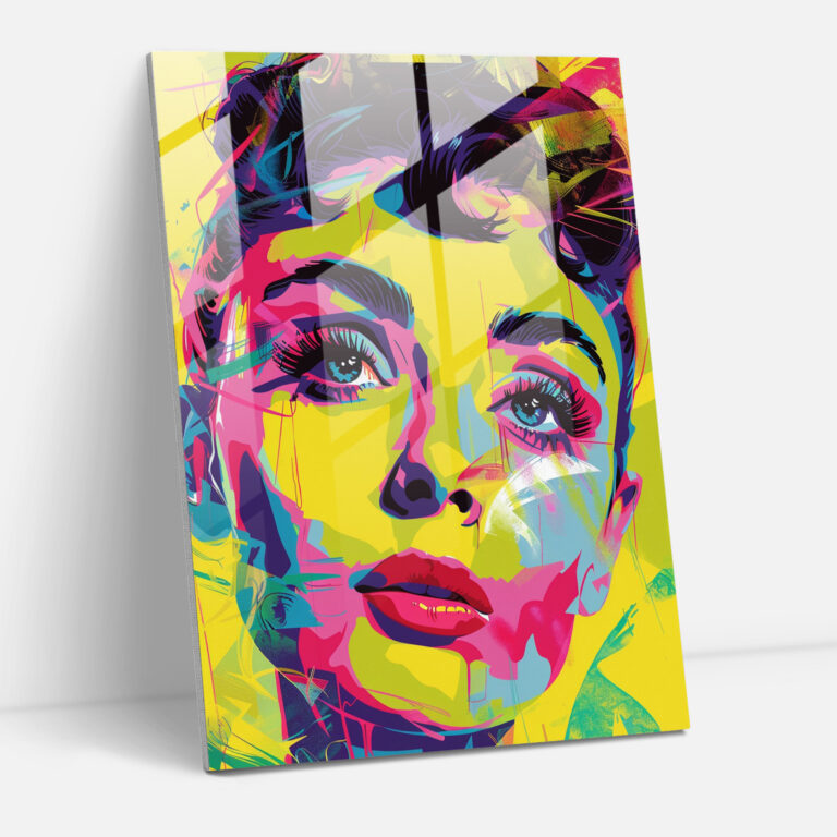 Popart Style Modern Art - Popart, Wall Decoration, Glass Print, Glass Art