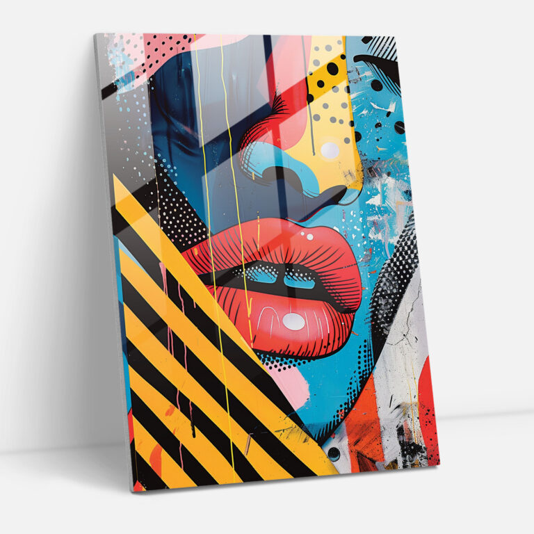 Popart Style Wall Decoration - Popart, Glass Wall Art, Home Decoration, Glass Art