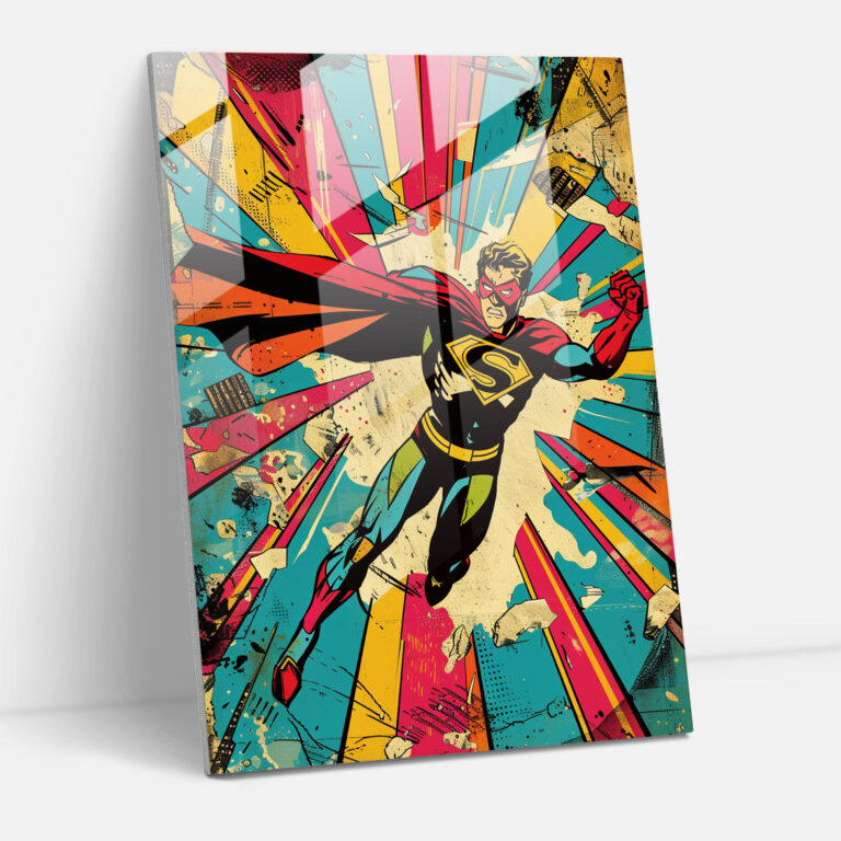 Popart Style Glass Print - Popart, Home Decoration, Wall Decoration, Popart Style