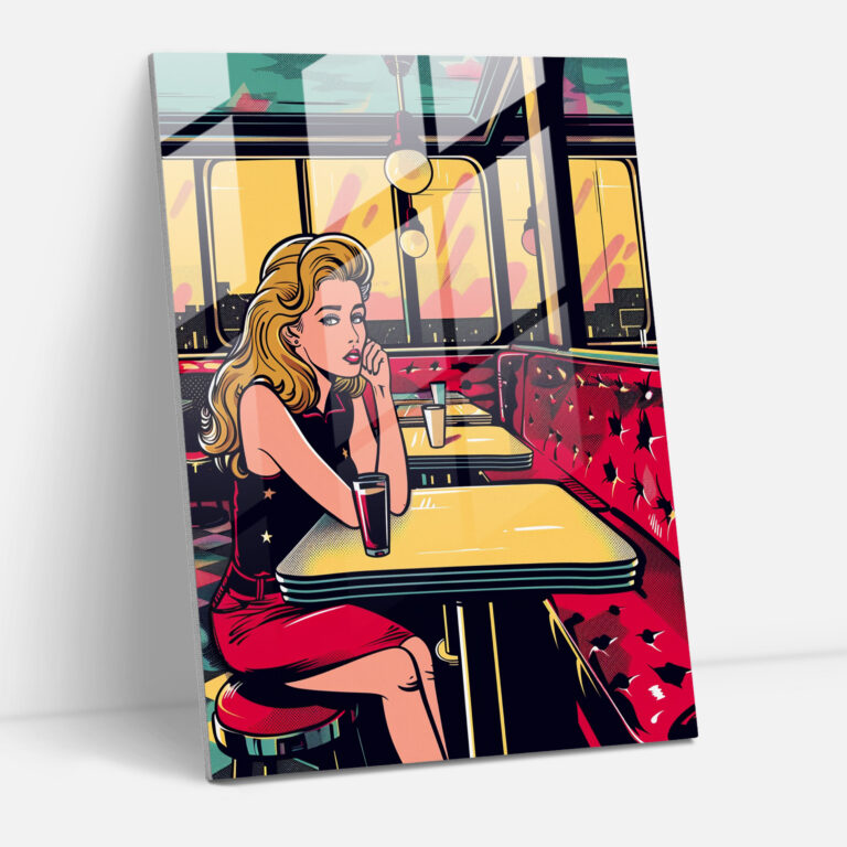 Popart Style Glass Wall Art - Popart, Wall Decoration, Popart Style, Home Decoration