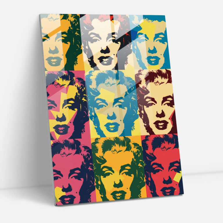 Popart Style Glass Print - Popart, Modern Art, Wall Decoration, Glass Print