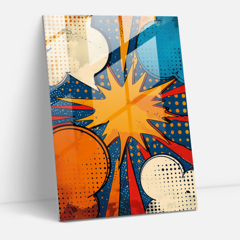 Popart Style Glass Print - Popart, Home Decoration, Glass Print, Modern Art