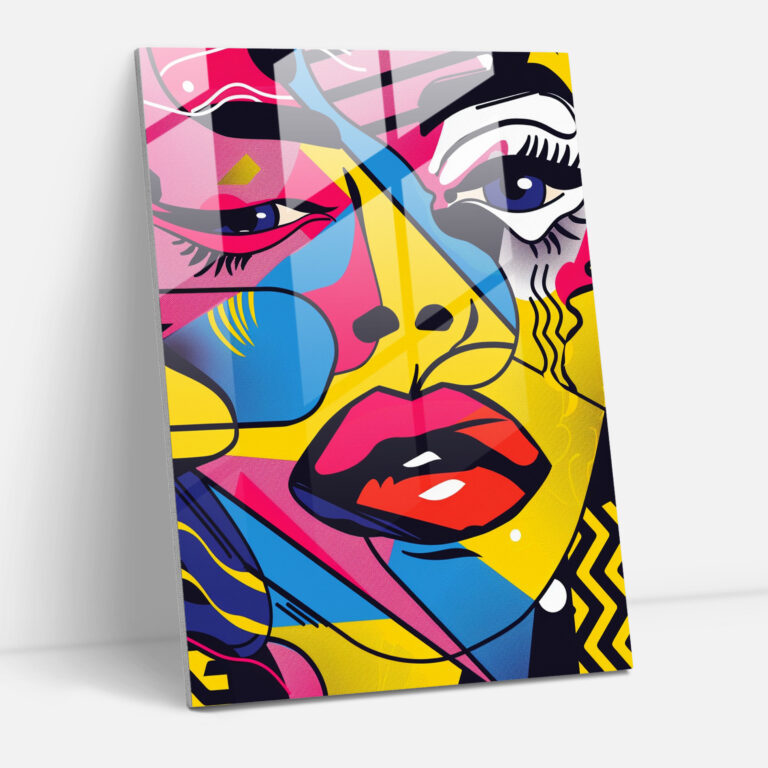 Popart Style Glass Wall Art - Popart, Glass Wall Art, Home Decoration, Wall Decoration