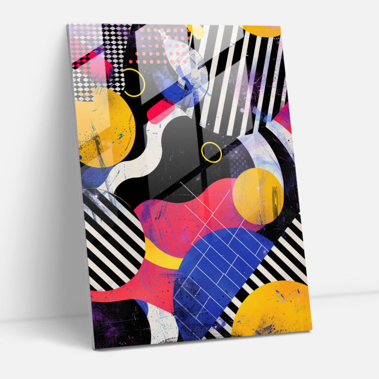 Popart Style Glass Wall Art - Popart, Glass Art, Modern Art, Glass Wall Art