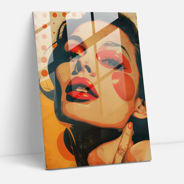 Popart Style Glass Art - Popart, Popart Style, Wall Decoration, Glass Art