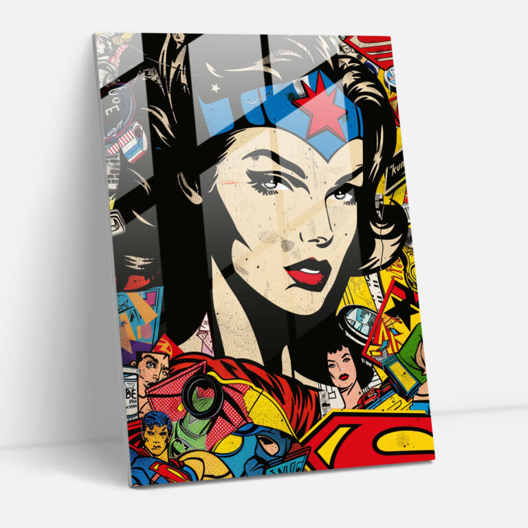 Popart Style Glass Print - Popart, Modern Art, Glass Wall Art, Popart Style