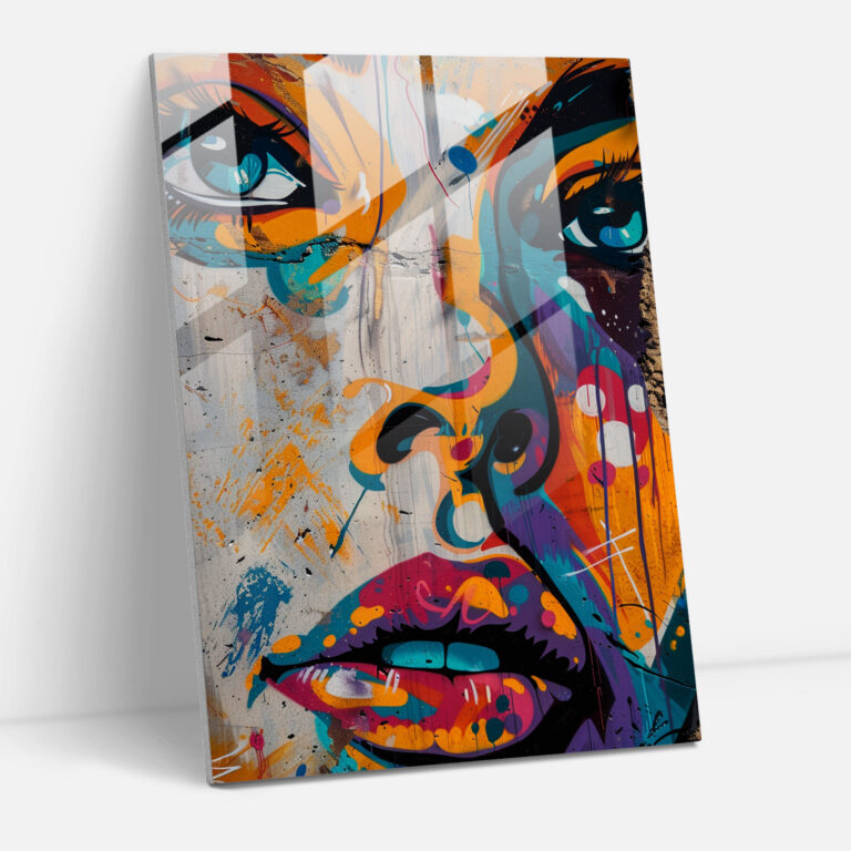 Popart Style Glass Wall Art - Popart, Glass Wall Art, Modern Art, Glass Art