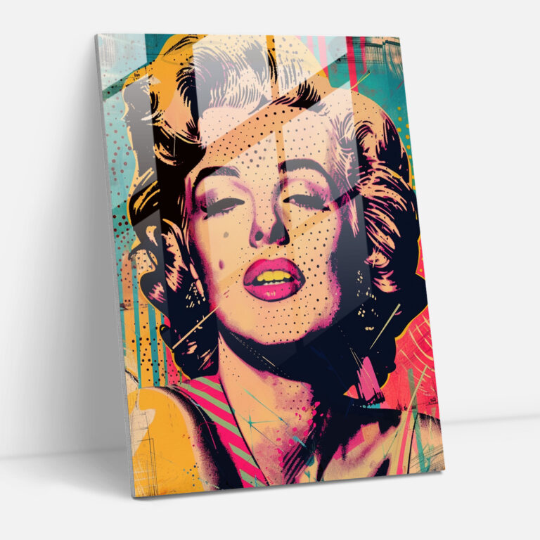 Popart Style Glass Print - Popart, Modern Art, Popart Style, Glass Print