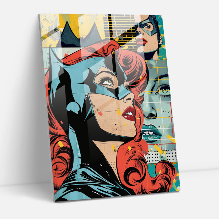 Popart Style Glass Art - Popart, Modern Art, Home Decoration, Glass Art