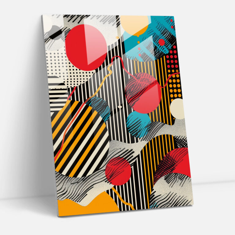 Popart Style Wall Decoration - Popart, Glass Print, Modern Art, Glass Wall Art