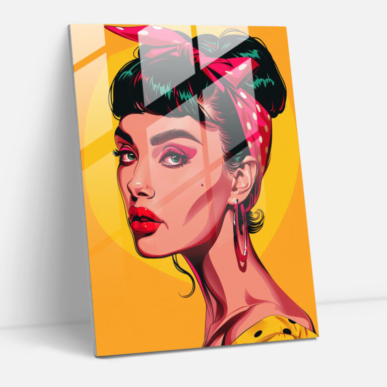 Popart Style Modern Art - Popart, Wall Decoration, Glass Wall Art, Glass Art