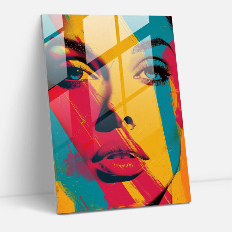 Popart Style Glass Wall Art - Popart, Popart Style, Wall Decoration, Home Decoration
