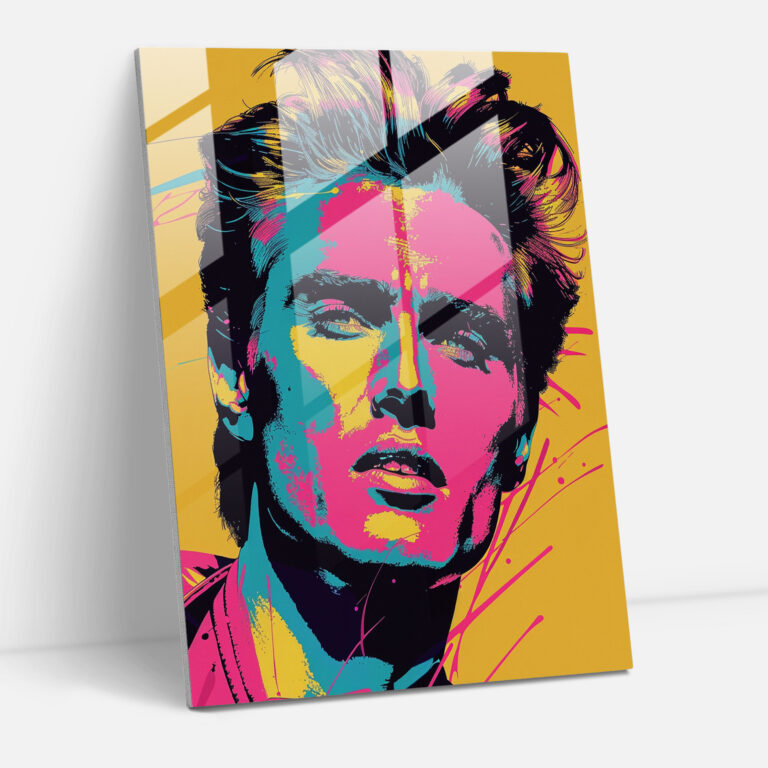 Popart Style Wall Decoration - Popart, Glass Print, Glass Art, Modern Art