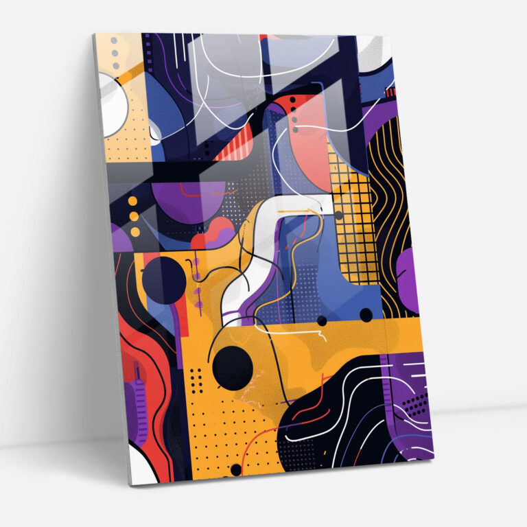 Popart Style Glass Print - Popart, Home Decoration, Wall Decoration, Modern Art