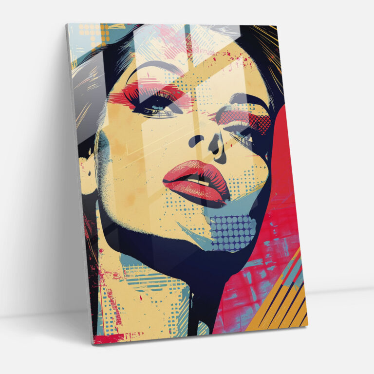 Popart Style Glass Art - Popart, Glass Art, Popart Style, Glass Print
