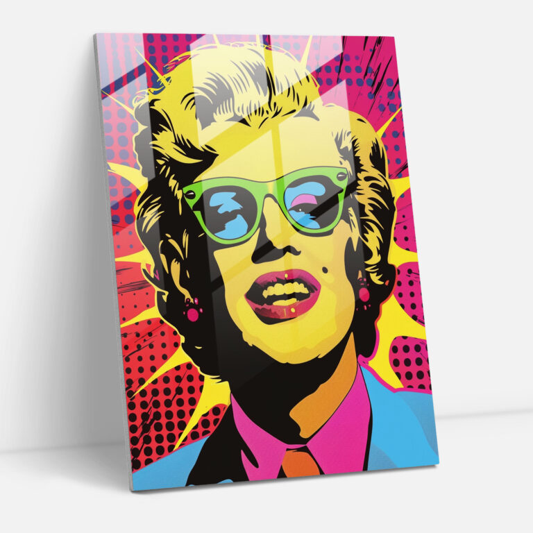 Popart Style Glass Print - Popart, Modern Art, Glass Print, Glass Wall Art