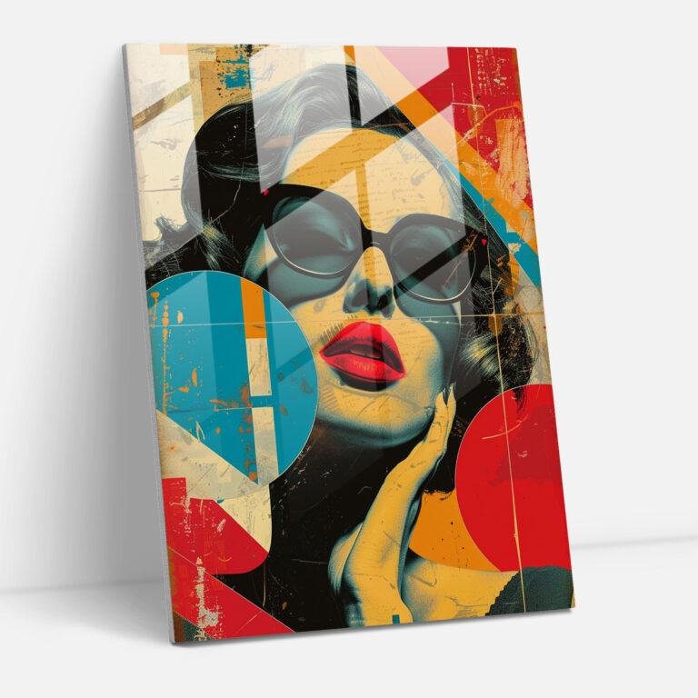 Popart Style Glass Wall Art - Popart, Glass Wall Art, Wall Decoration, Modern Art