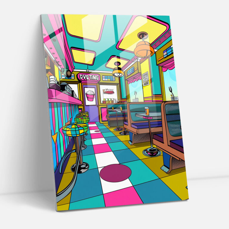 Popart Style Glass Print - Popart, Home Decoration, Popart Style, Glass Print