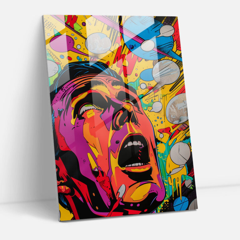 Popart Style Glass Print - Popart, Popart Style, Home Decoration, Glass Print