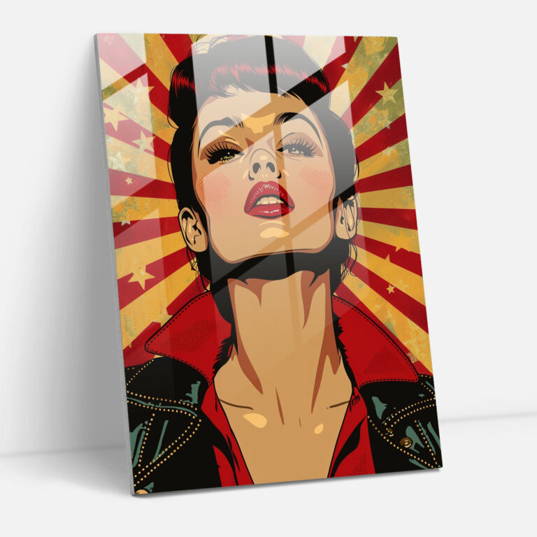 Popart Style Glass Wall Art - Popart, Popart Style, Wall Decoration, Glass Art