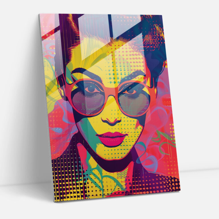 Popart Style Glass Art - Popart, Glass Art, Home Decoration, Modern Art
